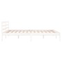 Estructura de cama madera maciza de pino blanco 140x200 cm de vidaXL, Camas y somieres - Ref: Foro24-810431, Precio: 92,99 €,...