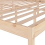 Bed for seniors solid pine wood 200x200 cm by vidaXL, Beds and slatted bases - Ref: Foro24-810634, Price: 126,71 €, Discount: %