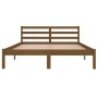 Honey brown solid pine wood bed frame 140x200 cm by vidaXL, Beds and slatted bases - Ref: Foro24-810433, Price: 114,99 €, Dis...