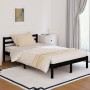 Sofá cama madera maciza de pino negro 120x200 cm de vidaXL, Camas y somieres - Ref: Foro24-810429, Precio: 123,03 €, Descuent...