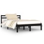 Sofá cama madera maciza de pino negro 120x200 cm de vidaXL, Camas y somieres - Ref: Foro24-810429, Precio: 123,03 €, Descuent...