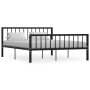 Estructura de cama de metal negro 160x200 cm de vidaXL, Camas y somieres - Ref: Foro24-284572, Precio: 169,52 €, Descuento: %