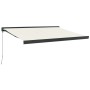 Aluminum and cream fabric retractable awning 3x2.5 m by vidaXL, Awnings - Ref: Foro24-3154551, Price: 476,66 €, Discount: %