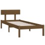 Estructura de cama madera maciza pino marrón miel 90x200 cm de vidaXL, Camas y somieres - Ref: Foro24-810135, Precio: 74,74 €...