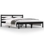 Solid black pine wood bed frame 150x200 cm by vidaXL, Beds and slatted bases - Ref: Foro24-810439, Price: 116,80 €, Discount: %