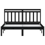 Solid black pine wood bed frame 120x200 cm by vidaXL, Beds and slatted bases - Ref: Foro24-3100588, Price: 149,60 €, Discount: %