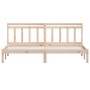 Estructura de cama de madera maciza de pino 200x200 cm de vidaXL, Camas y somieres - Ref: Foro24-3100609, Precio: 121,63 €, D...