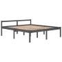 Cama para personas mayores madera maciza de pino gris 180x200cm de vidaXL, Camas y somieres - Ref: Foro24-810631, Precio: 119...