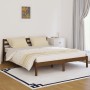 Estructura de cama madera maciza de pino marrón miel 160x200 cm de vidaXL, Camas y somieres - Ref: Foro24-810443, Precio: 123...