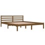 Estructura de cama madera maciza de pino marrón miel 160x200 cm de vidaXL, Camas y somieres - Ref: Foro24-810443, Precio: 123...