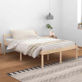 Bed for seniors solid pine wood 140x200 cm by vidaXL, Beds and slatted bases - Ref: Foro24-810614, Price: 112,55 €, Discount: %