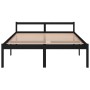 Cama para personas mayores madera maciza pino negra 160x200 cm de vidaXL, Camas y somieres - Ref: Foro24-810628, Precio: 113,...