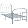 Gray metal bed frame 90x200 cm by vidaXL, Beds and slatted bases - Ref: Foro24-284504, Price: 118,64 €, Discount: %