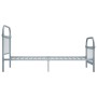 Gray metal bed frame 90x200 cm by vidaXL, Beds and slatted bases - Ref: Foro24-284504, Price: 118,64 €, Discount: %