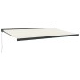 Toldo retráctil aluminio y tela color crema 5x3 m de vidaXL, Toldos - Ref: Foro24-3154555, Precio: 699,85 €, Descuento: %