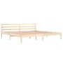 Solid pine wood bed frame 200x200 cm by vidaXL, Beds and slatted bases - Ref: Foro24-810450, Price: 101,99 €, Discount: %