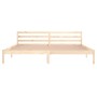 Solid pine wood bed frame 200x200 cm by vidaXL, Beds and slatted bases - Ref: Foro24-810450, Price: 101,99 €, Discount: %