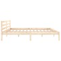 Solid pine wood bed frame 200x200 cm by vidaXL, Beds and slatted bases - Ref: Foro24-810450, Price: 101,99 €, Discount: %