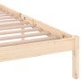 Solid pine wood bed frame 200x200 cm by vidaXL, Beds and slatted bases - Ref: Foro24-810450, Price: 101,99 €, Discount: %