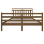 Estructura de cama madera maciza marrón miel 160x200 cm de vidaXL, Camas y somieres - Ref: Foro24-3100667, Precio: 167,99 €, ...