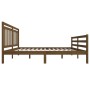 Estructura de cama madera maciza marrón miel 160x200 cm de vidaXL, Camas y somieres - Ref: Foro24-3100667, Precio: 167,99 €, ...