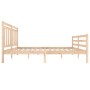 Estructura de cama madera maciza 140x200 cm de vidaXL, Camas y somieres - Ref: Foro24-3100654, Precio: 121,31 €, Descuento: %