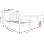 Estructura de cama madera maciza 140x200 cm de vidaXL, Camas y somieres - Ref: Foro24-3100654, Precio: 121,31 €, Descuento: %