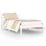 Estructura de cama madera maciza de pino blanco 90x200 cm de vidaXL, Camas y somieres - Ref: Foro24-810416, Precio: 75,09 €, ...