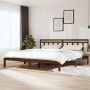 Honey brown solid pine wood bed frame 160x200 cm by vidaXL, Beds and slatted bases - Ref: Foro24-3100602, Price: 166,70 €, Di...