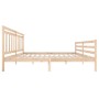 Estructura de cama de madera maciza 200x200 cm de vidaXL, Camas y somieres - Ref: Foro24-3100674, Precio: 137,07 €, Descuento: %