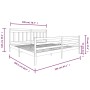 Estructura de cama de madera maciza 200x200 cm de vidaXL, Camas y somieres - Ref: Foro24-3100674, Precio: 137,07 €, Descuento: %