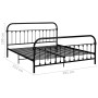 Black metal bed frame 180x200 cm by vidaXL, Beds and slatted bases - Ref: Foro24-284503, Price: 188,63 €, Discount: %