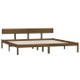 Estructura cama madera maciza marrón miel Super King 180x200 cm de vidaXL, Camas y somieres - Ref: Foro24-810165, Precio: 115...