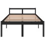 Bed for seniors solid black pine wood 120x200 cm by vidaXL, Beds and slatted bases - Ref: Foro24-810613, Price: 101,99 €, Dis...