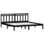 Solid black pine wood bed frame 160x200 cm by vidaXL, Beds and slatted bases - Ref: Foro24-3100603, Price: 165,99 €, Discount: %