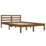 Solid pine wood sofa bed honey brown 120x200 cm by vidaXL, Beds and slatted bases - Ref: Foro24-810428, Price: 100,41 €, Disc...