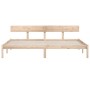 Estructura de cama madera maciza de pino 200x200 cm de vidaXL, Camas y somieres - Ref: Foro24-810167, Precio: 106,75 €, Descu...