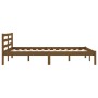 Solid pine wood sofa bed honey brown 120x200 cm by vidaXL, Beds and slatted bases - Ref: Foro24-810428, Price: 100,41 €, Disc...