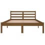 Solid pine wood sofa bed honey brown 120x200 cm by vidaXL, Beds and slatted bases - Ref: Foro24-810428, Price: 100,41 €, Disc...