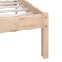 Estructura de cama madera maciza de pino 200x200 cm de vidaXL, Camas y somieres - Ref: Foro24-810167, Precio: 106,75 €, Descu...