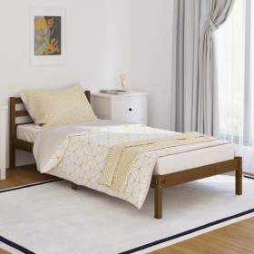 Sofá cama madera maciza de pino marrón miel 90x200 cm de vidaXL, Camas y somieres - Ref: Foro24-810418, Precio: 87,69 €, Desc...