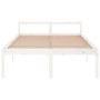 Cama para personas mayores madera maciza pino blanca 140x200 cm de vidaXL, Camas y somieres - Ref: Foro24-810615, Precio: 104...