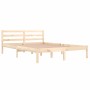 Estructura de cama madera maciza de pino 140x200 cm de vidaXL, Camas y somieres - Ref: Foro24-810430, Precio: 91,10 €, Descue...