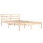 Solid pine wood bed frame 120x200 cm by vidaXL, Beds and slatted bases - Ref: Foro24-810425, Price: 87,99 €, Discount: %