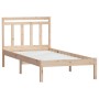 Solid pine wood bed frame 100x200 cm by vidaXL, Beds and slatted bases - Ref: Foro24-3100579, Price: 94,13 €, Discount: %