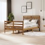 Estructura de cama madera maciza marrón miel 120x200 cm de vidaXL, Camas y somieres - Ref: Foro24-3100652, Precio: 135,48 €, ...