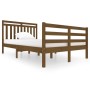 Estructura de cama madera maciza marrón miel 120x200 cm de vidaXL, Camas y somieres - Ref: Foro24-3100652, Precio: 135,48 €, ...