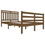 Estructura de cama madera maciza marrón miel 120x200 cm de vidaXL, Camas y somieres - Ref: Foro24-3100652, Precio: 135,48 €, ...