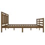 Honey brown solid wood bed frame 120x200 cm by vidaXL, Beds and slatted bases - Ref: Foro24-3100652, Price: 135,48 €, Discoun...