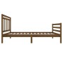 Honey brown solid wood bed frame 100x200 cm by vidaXL, Beds and slatted bases - Ref: Foro24-3100647, Price: 118,81 €, Discoun...